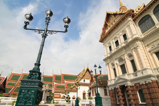 Beautiful Thai temple style and buddhist art decoration in Thailand.