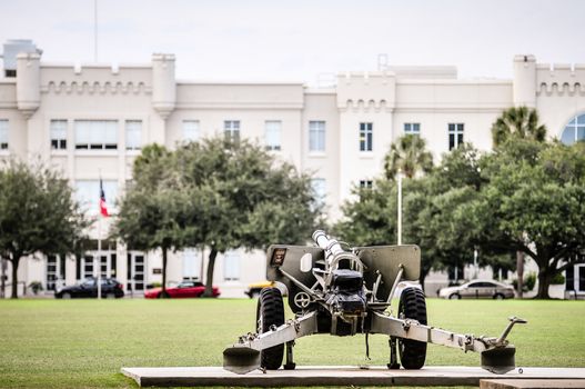 The old Citadel capus buildings in Charleston south carolina