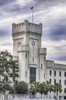 The old Citadel capus buildings in Charleston south carolina