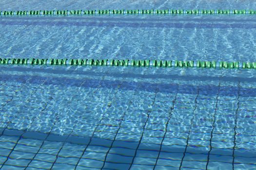 Swimming pool lanes in competition pool