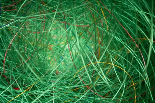 Green fishing line