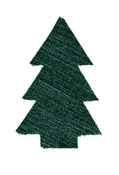 Christmas tree from denim