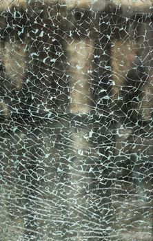 Broken glass texture with sharp crack texture.