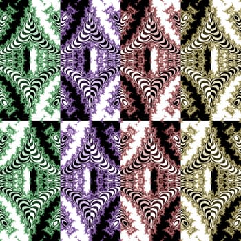 Digital computer graphic - abstraction seamless ornament for design.