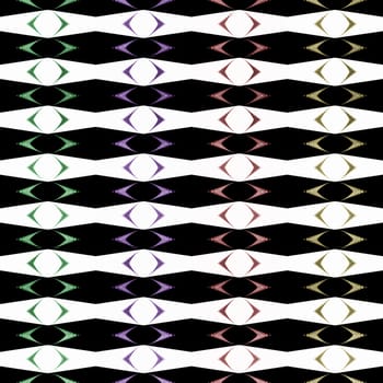 Digital computer graphic - abstraction seamless ornament with fractals for design.