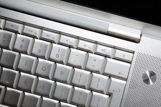 Keyboard of a notebook computer.