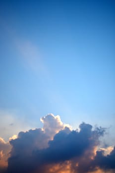 Nice cloud in blue sky