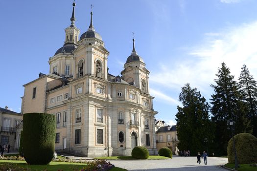 Real collegiate church of the Holy Trinity. La granja de San ildefonso, Segovia, Spain
