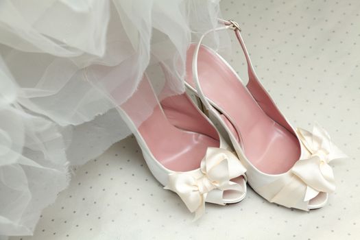Bridal clothing and accessories. Wedding shoes
