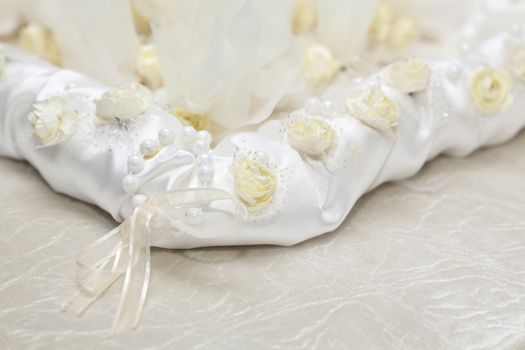 Elegant Wedding Favors decorated with artificial flowers