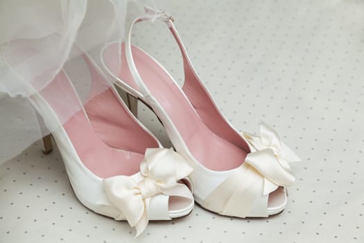 Bridal clothing and accessories. Wedding shoes