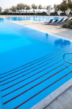 Swimming pool of luxury hotel in Alexandroupoli - Greece