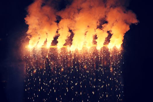 Firecrackers on occasion of Indian festival of lights, Diwali