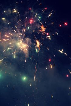 Firecrackers on occasion of Indian festival of lights, Diwali