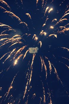 Firecrackers on occasion of Indian festival of lights, Diwali