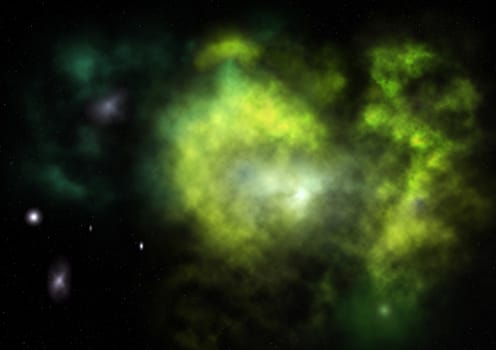 Small part of an infinite star field of space in the Universe. "Elements of this image furnished by NASA".