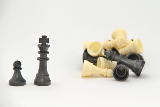 Photo of Chess Figurines perfectly fits to various presentation purposes.