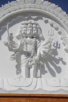 Five Headed Hanuman at Shrinath Mhaskoba Temple, Kodit, Sasvad, Maharashtra, India.