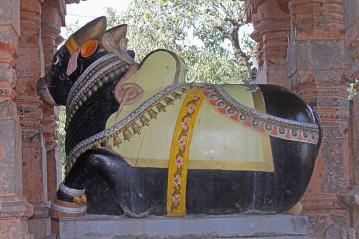 Nandi at Sangameshwar Temple near Saswad, Maharashtra, India