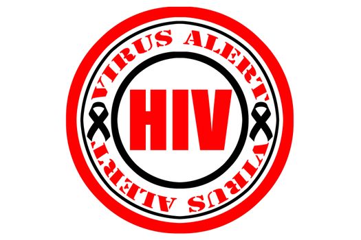HIV, AIDS Virus Alert Concept