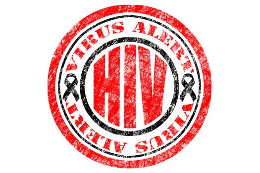 HIV, AIDS Virus Alert Concept