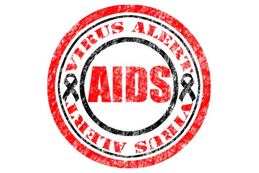 HIV, AIDS Virus Alert Concept