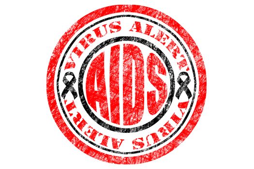 HIV, AIDS Virus Alert Concept