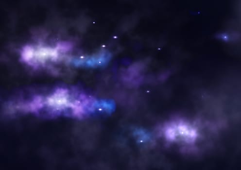 Small part of an infinite star field of space in the Universe. "Elements of this image furnished by NASA".