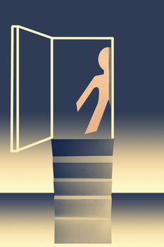 door of opportunity concept