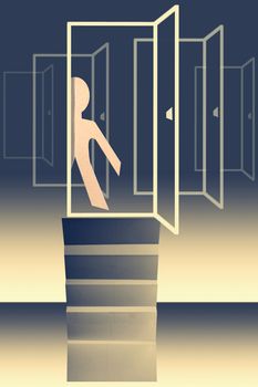door of opportunity concept