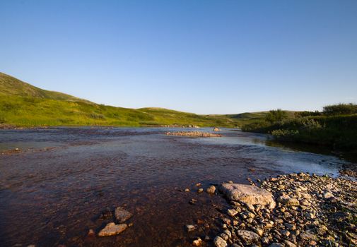 northern small river tundra site