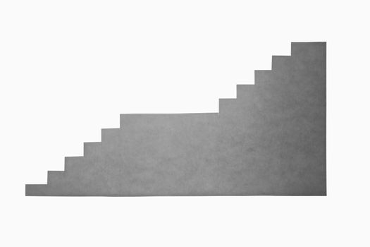 paper composition with stairs side view