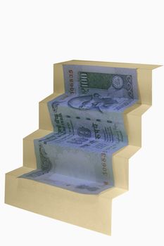 Stairs from Hundred Rupee Banknote