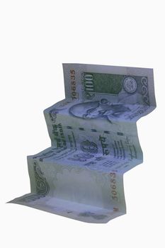 Stairs from Hundred Rupee Banknote