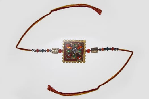 Rakhi for Raksha Bhandhan, it is a traditional indian festival in which a sister ties rakhi on the hand of his brother.