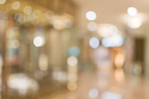 Abstract background of shopping mall, shallow depth of focus.