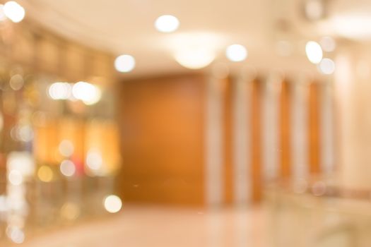 Abstract background of shopping mall, shallow depth of focus.