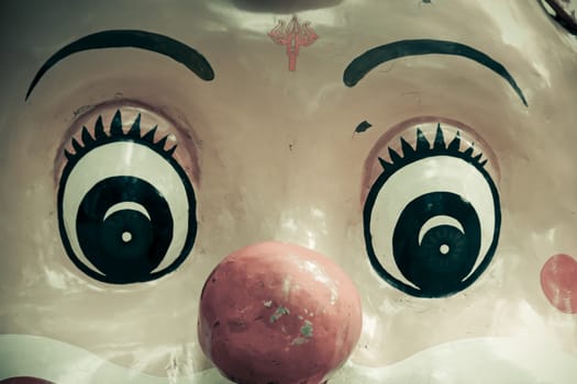 Closeup of a Clown Face