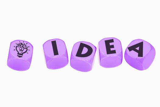 word Idea on cubes