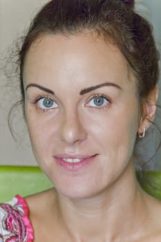 Photo of European woman with black hair
