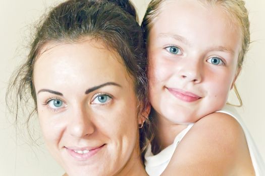 Photo of happiest family mother and daughter