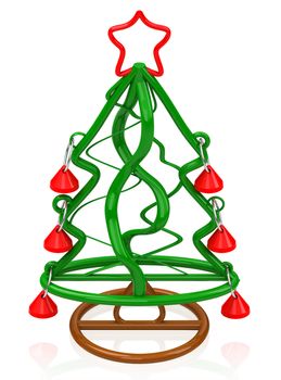 3d generated picture of a christmas tree