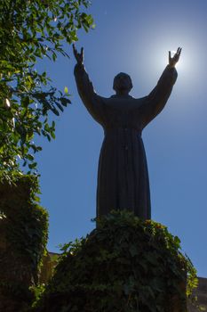 the patron saint of Italy, Francis of Assisi, who established the order of the Franciscans
