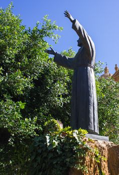 the patron saint of Italy, Francis of Assisi, who established the order of the Franciscans

