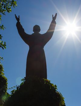 the patron saint of Italy, Francis of Assisi, who established the order of the Franciscans
