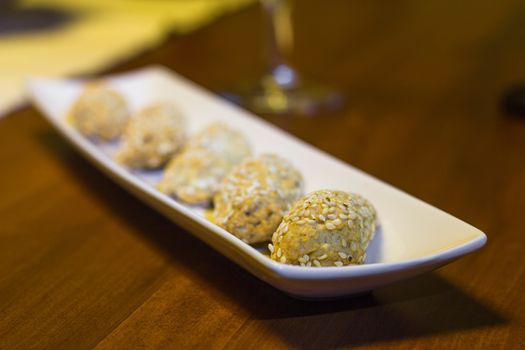 biscuit with sesame sweet and fragrant good breakfast