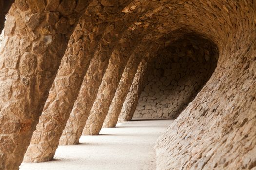 Park Guell in Barcelona - Spain