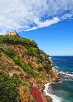 View of Forte stella in Portoferraio, Isle of Elba, Tuscany, Italy