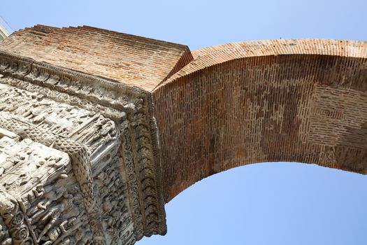 Arch of Galerius in Thessaloniki, Greece, unesco heritage site.