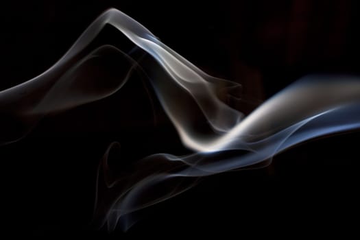 Smoke on black background